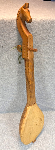 Vintage carved wood horse head - carved,